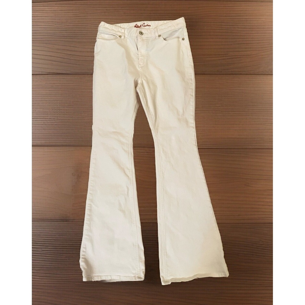 Robert Graham Denim White Jeans Pants Womens‎ Size 29